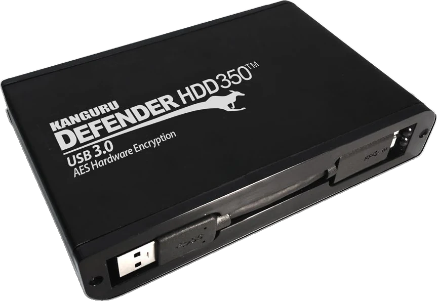 Kanguru Defender HDD350 Hardware-Encrypted Portable Hard Drive (2