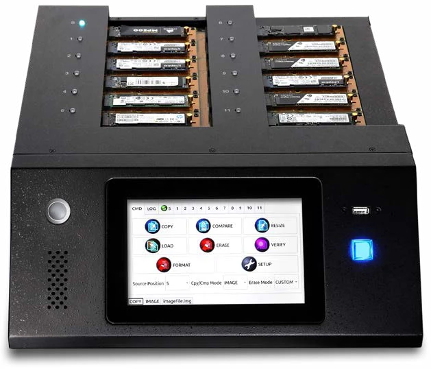 KanguruClone 11 NVMe SSD Duplicator (1-to-11)