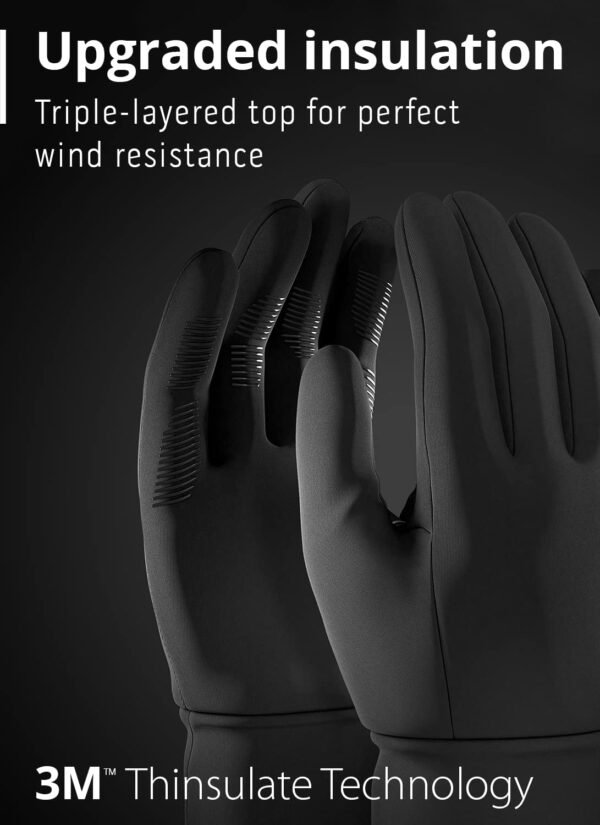 Mujjo Insulated Winter Touchscreen Gloves with 3M Thinsulate Texting Gloves for Men Women Thermal Polar Fleece Layer www.evo.ae