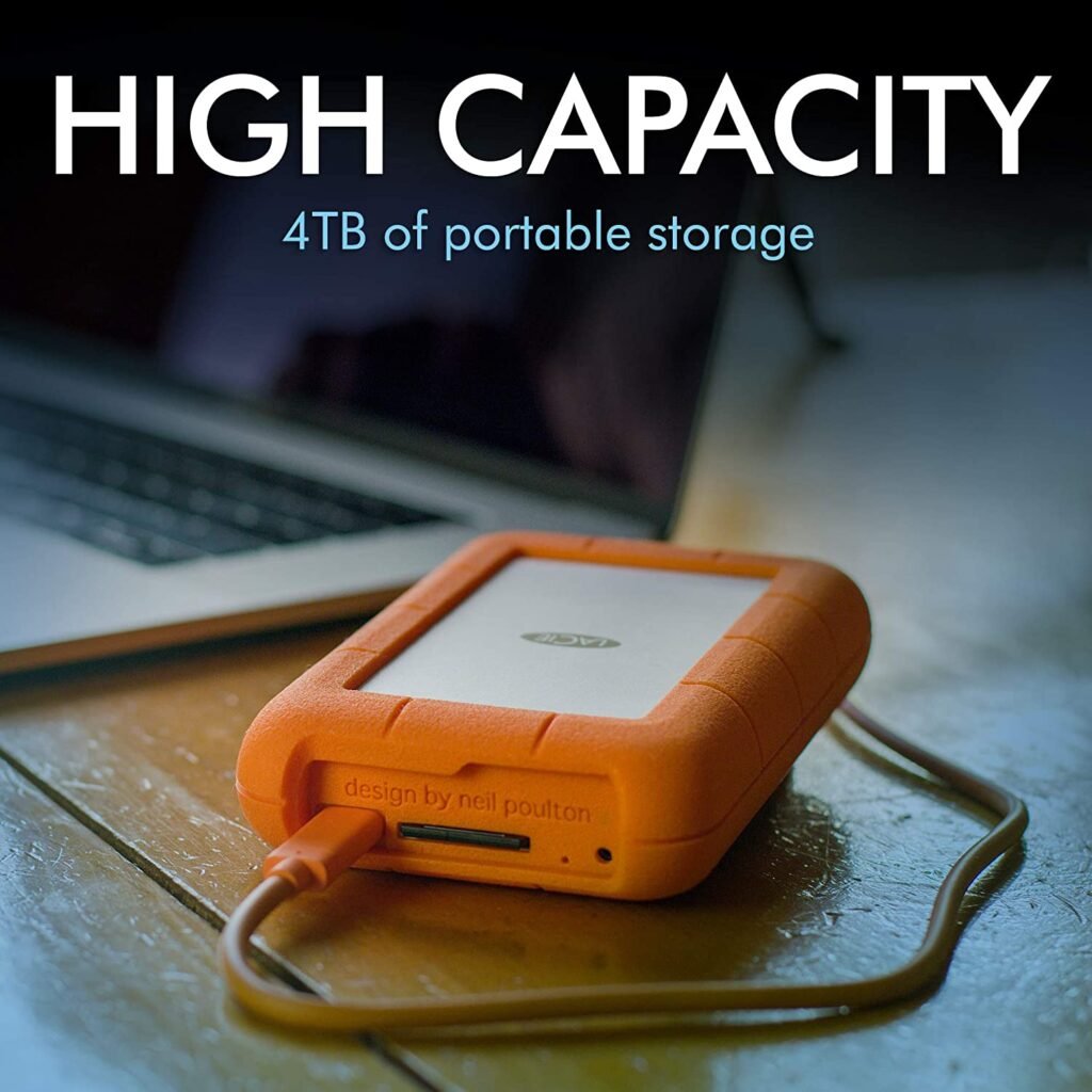هارد ديسك خارجي LaCie Rugged Raid PRO سعة 4TB بفتحة بطاقة SD – الصورة 5