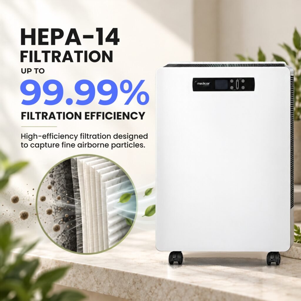 جهاز تنقية الهواء MedicAir Pro Max بتقنية UV-C، الصورة 2