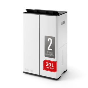 Swiss Design Dehumidifier Mobile App/Wi-Fi, 20L/Day & Drainage Hose, 70m² space, Air Purification Option Quiet & Quick Laundry Drying mode, 3-Pin Plug, (Lukas) 2-Year Warranty by Manufacturer + Local Support
